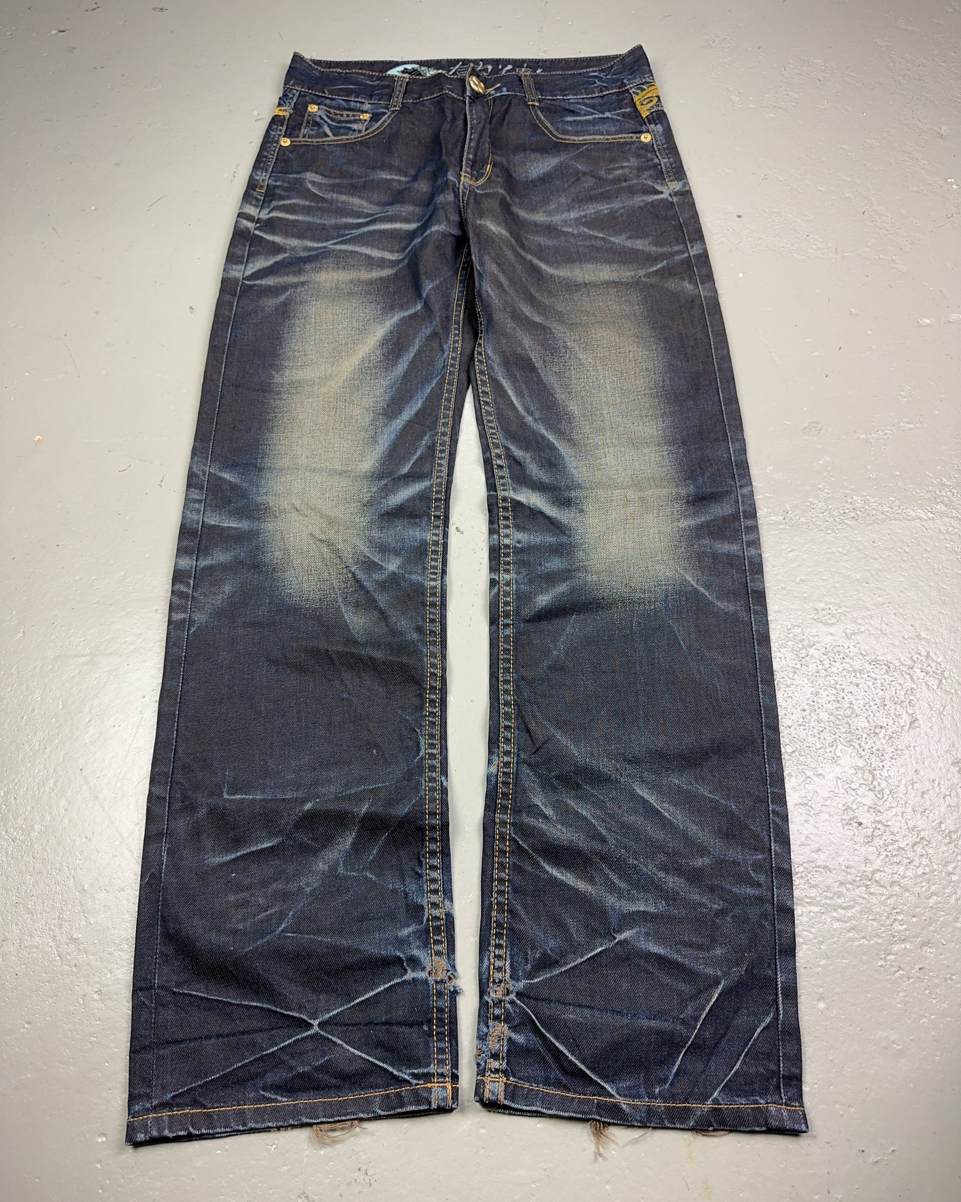 2000's Big Train Japanese Archive Straight/Baggy Jeans *very rare 32x34 (M)