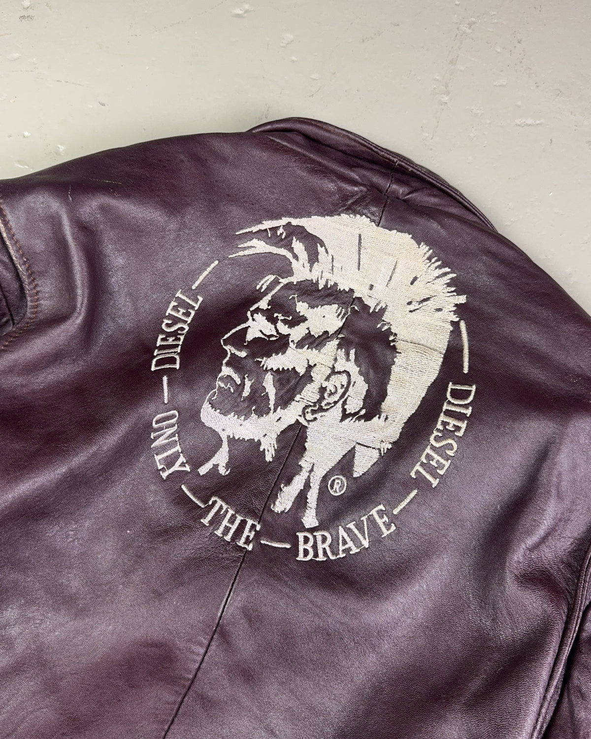 1990's Diesel Leather Jacket Bootleg *rare (L)