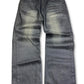 2000's Oniarai Straight/Baggy Japanese Waxed Jeans *very rare 38x30 (XXL)