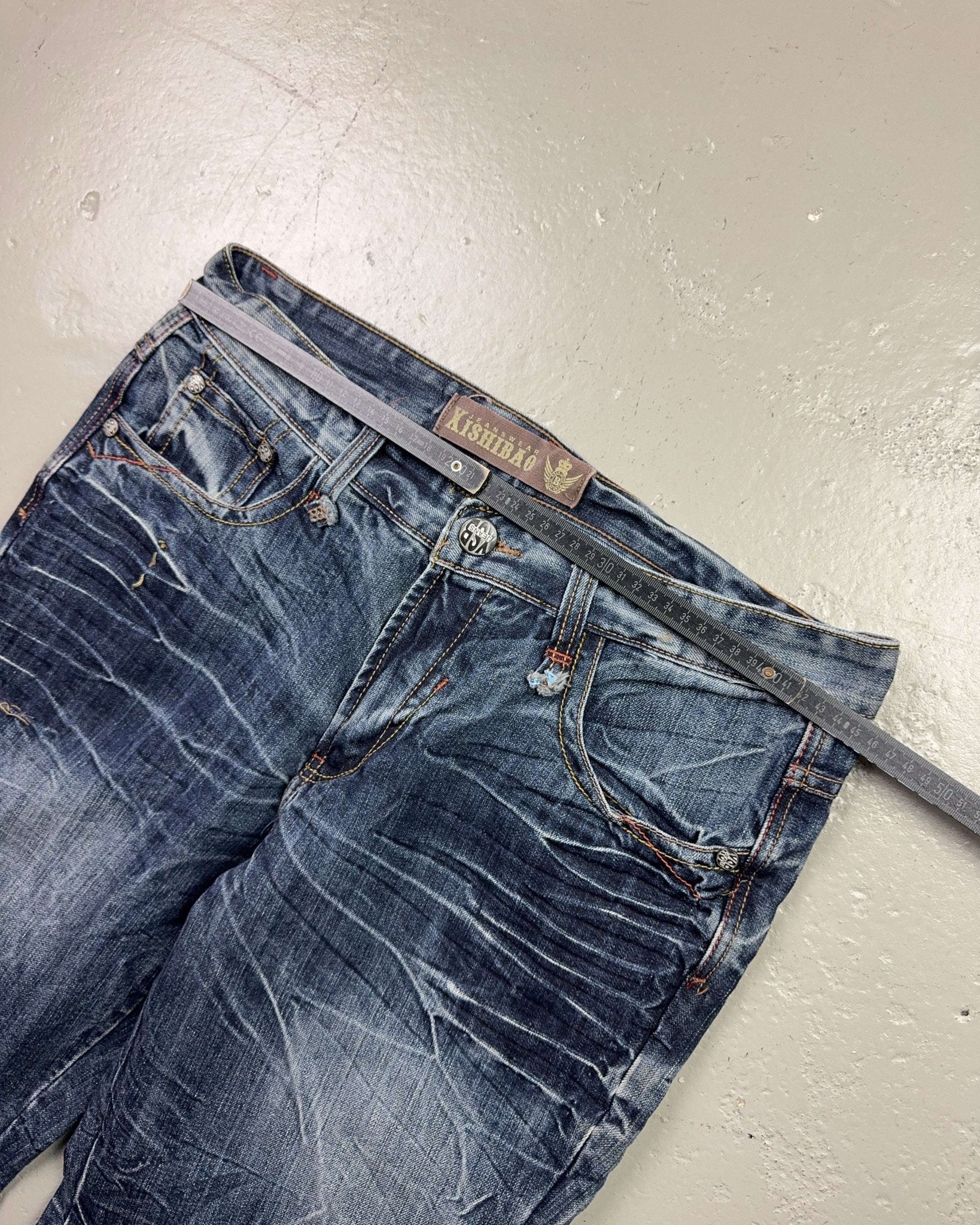 2000's Xi Shi Bao Japanese Straight/Baggy Jeans *rare 34x34 (L)