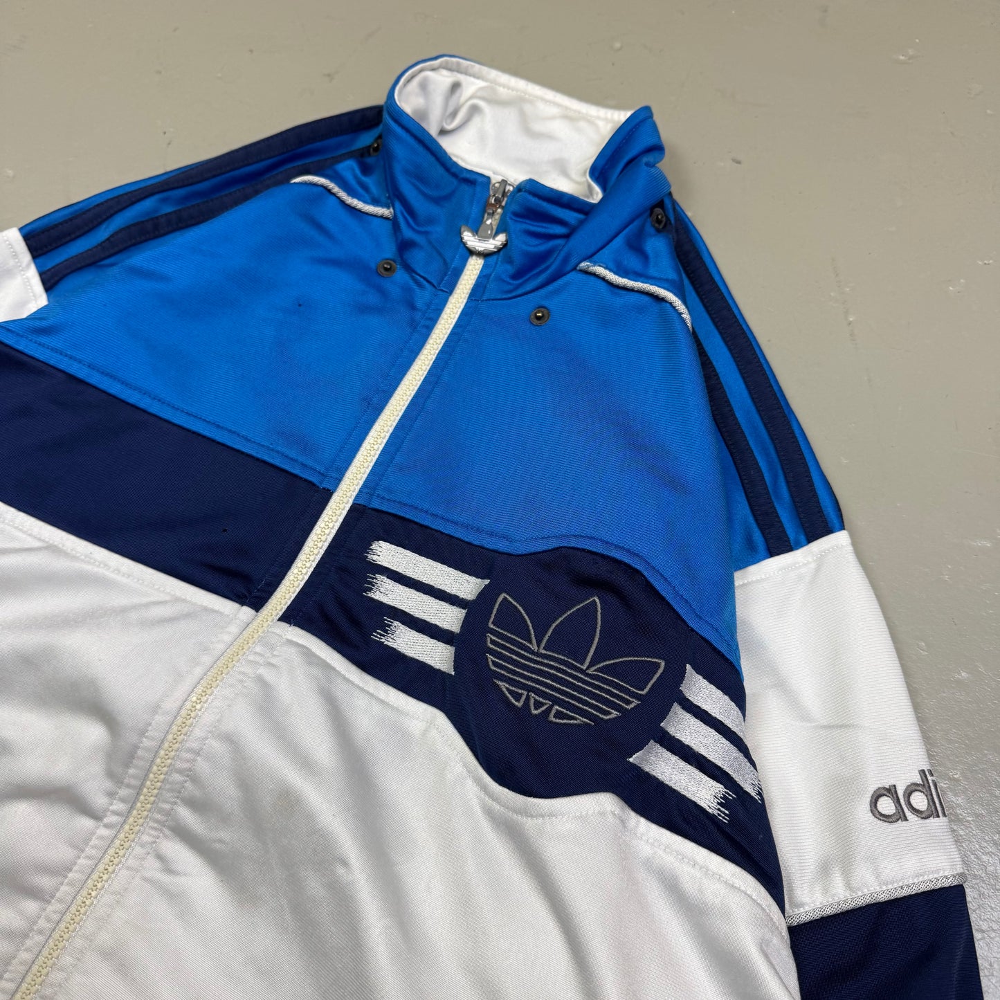 1990's Adidas Blue Track Jacket *very rare (M)