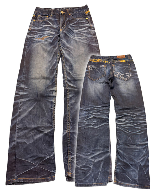 2000‘s Osaka Big Train Japanese Baggy/Straight Jeans *very rare 29x34