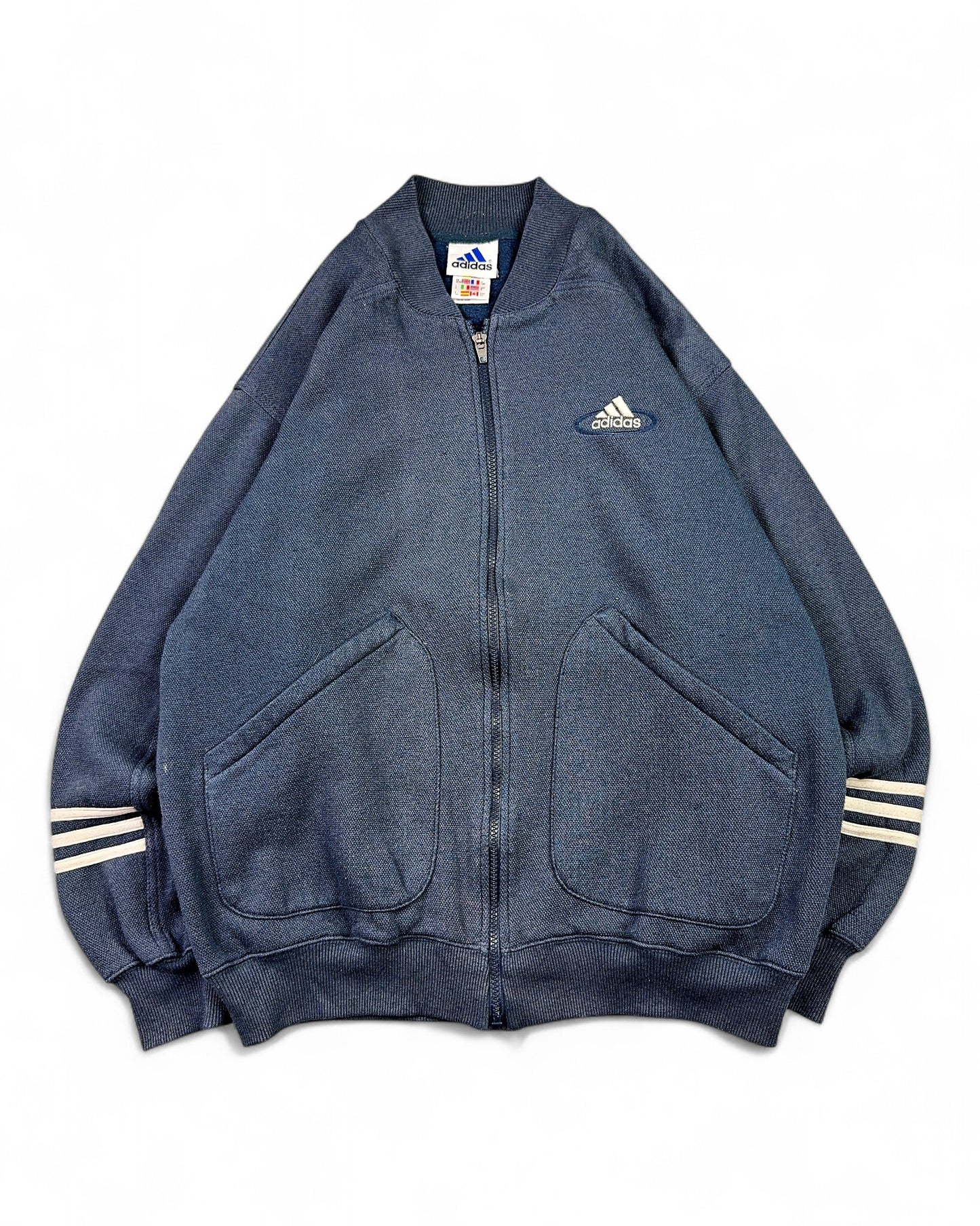 1990's Adidas Zip Jacket/Sweater *very rare (M)