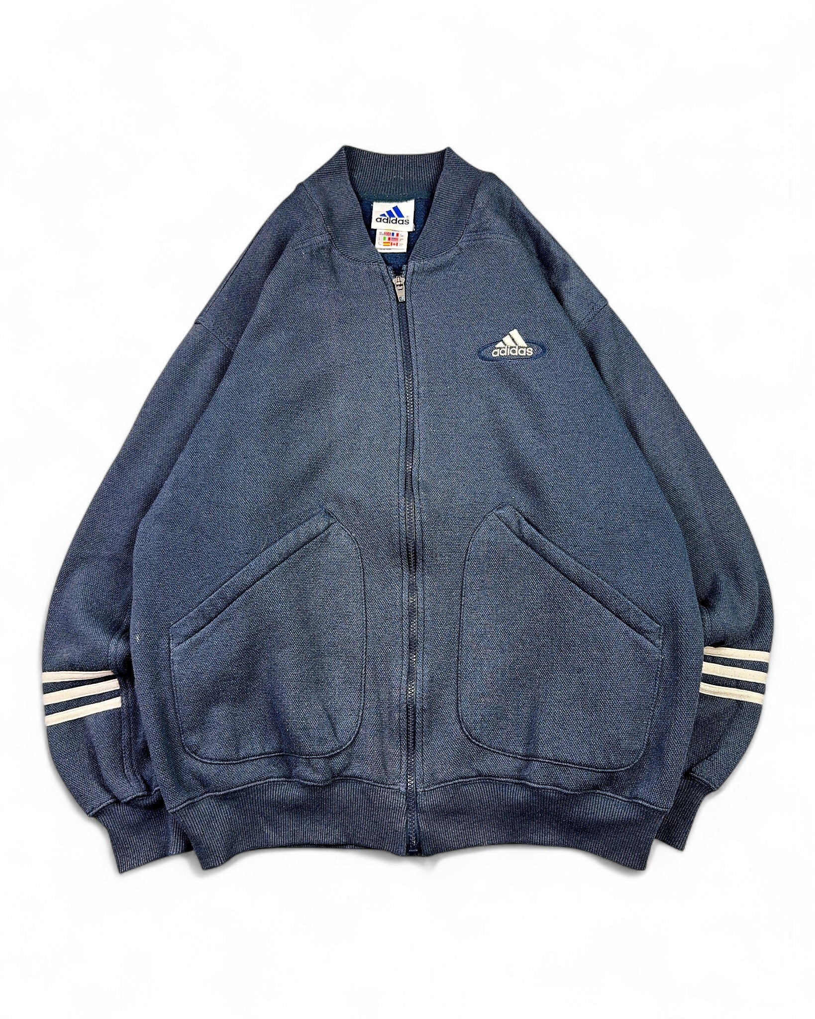 1990's Adidas Zip Jacket/Sweater *very rare (M)