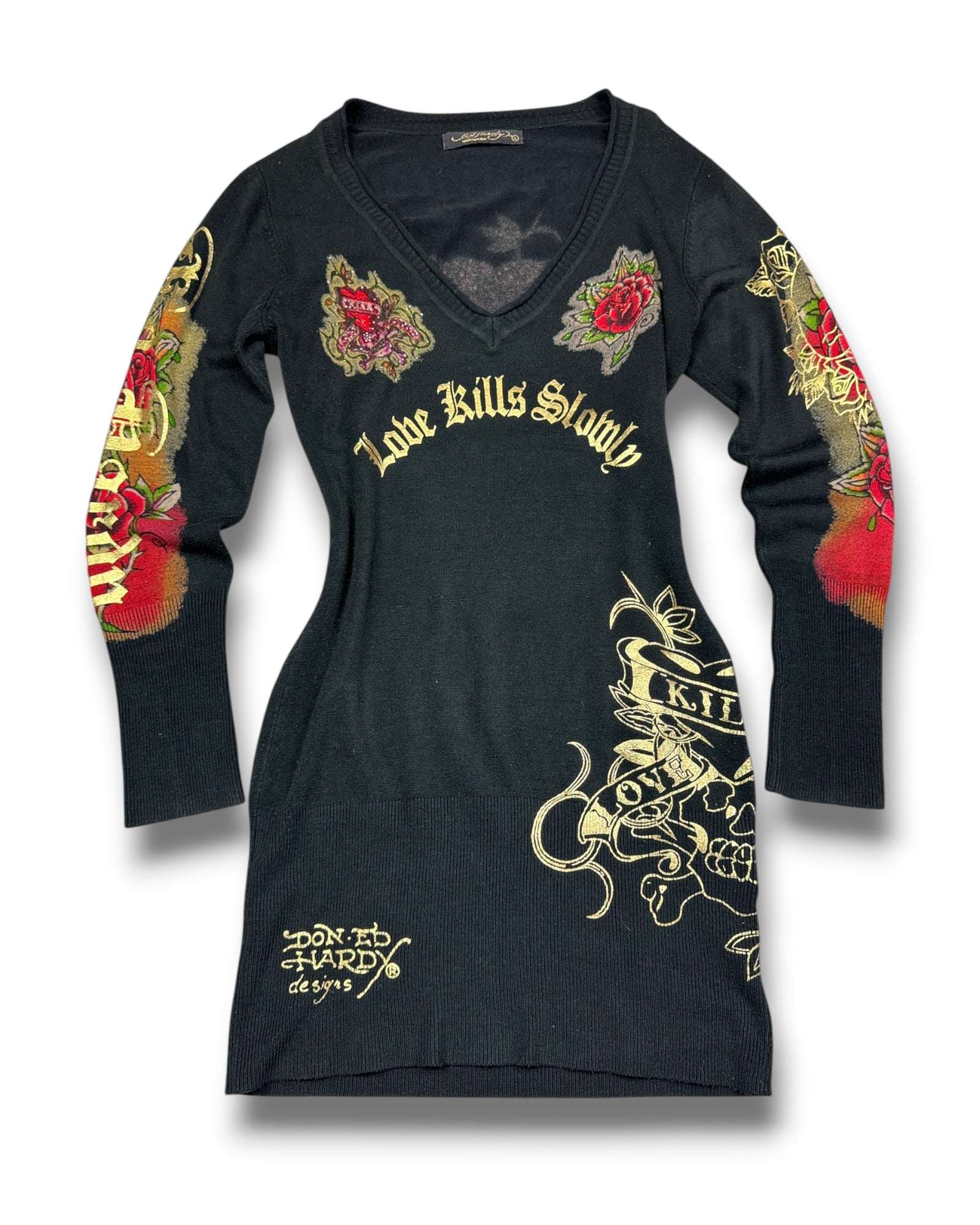 2000's Ed Hardy Archive Dress Women's *very rare (L)