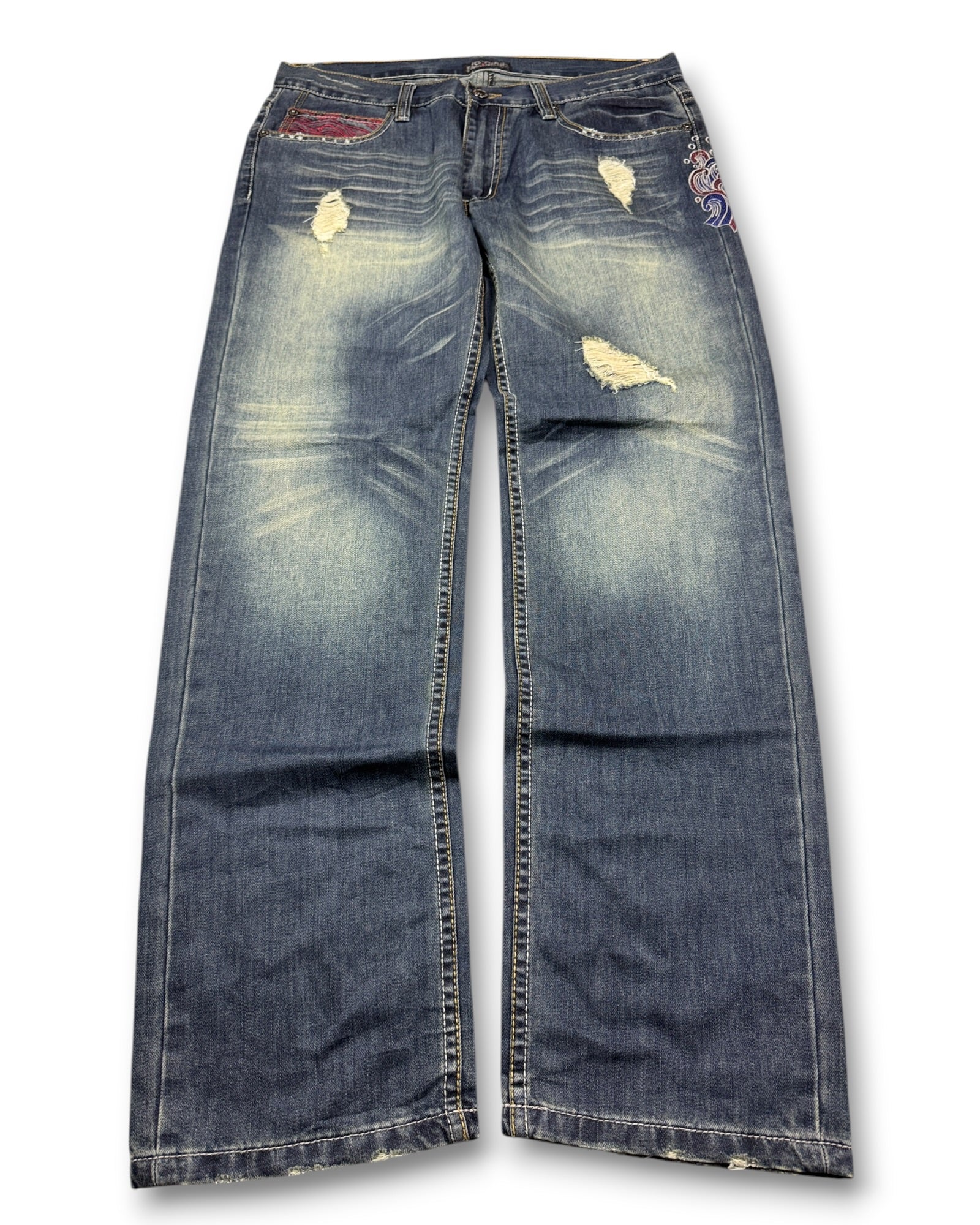 2000's Osaka Big Train Japanese Archive Baggy Jeans *rare 36x32 (XL)