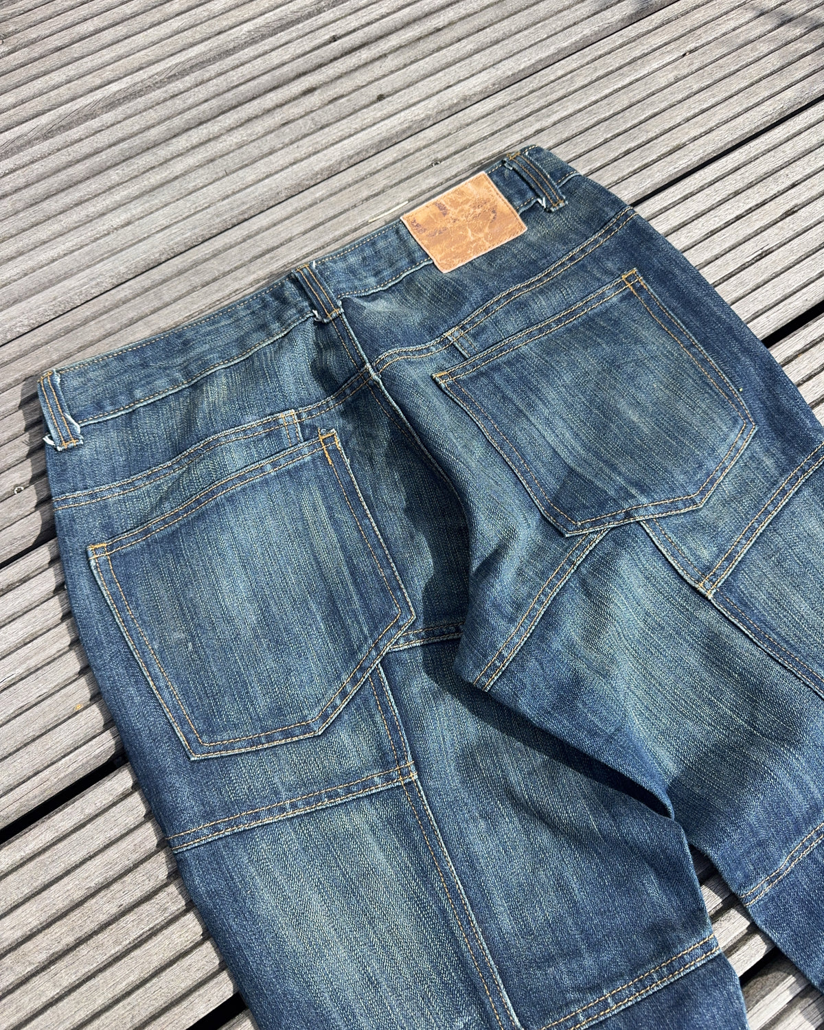 2000's Anigo Japanese Baggy/Bootcut Jeans *rare 33x34 (L)