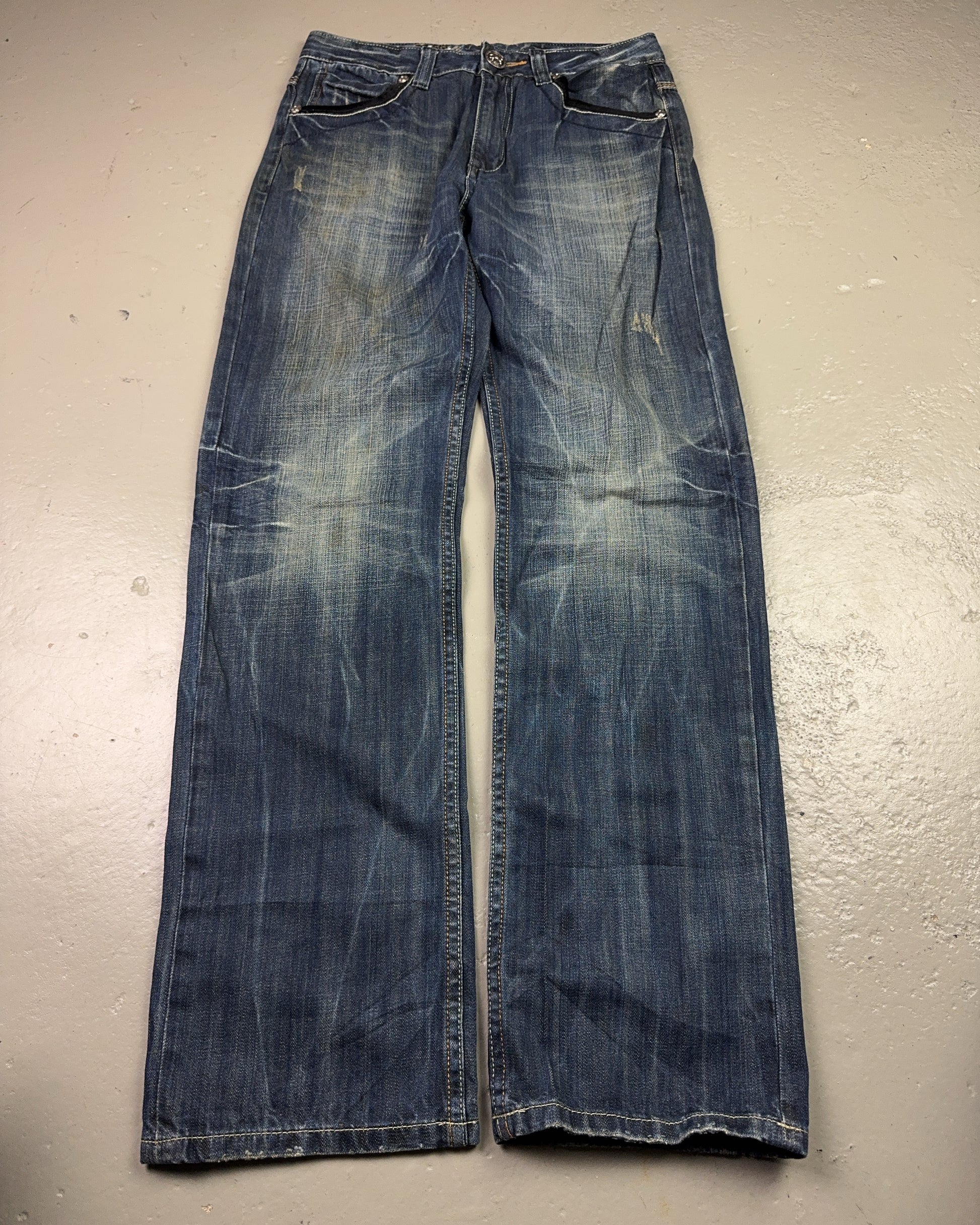 2000's Big Train Japanese Straight/Baggy Jeans *very rare 30x32 (M)