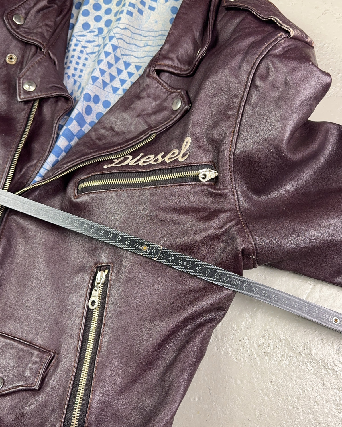 1990's Diesel Leather Jacket Bootleg *rare (L)