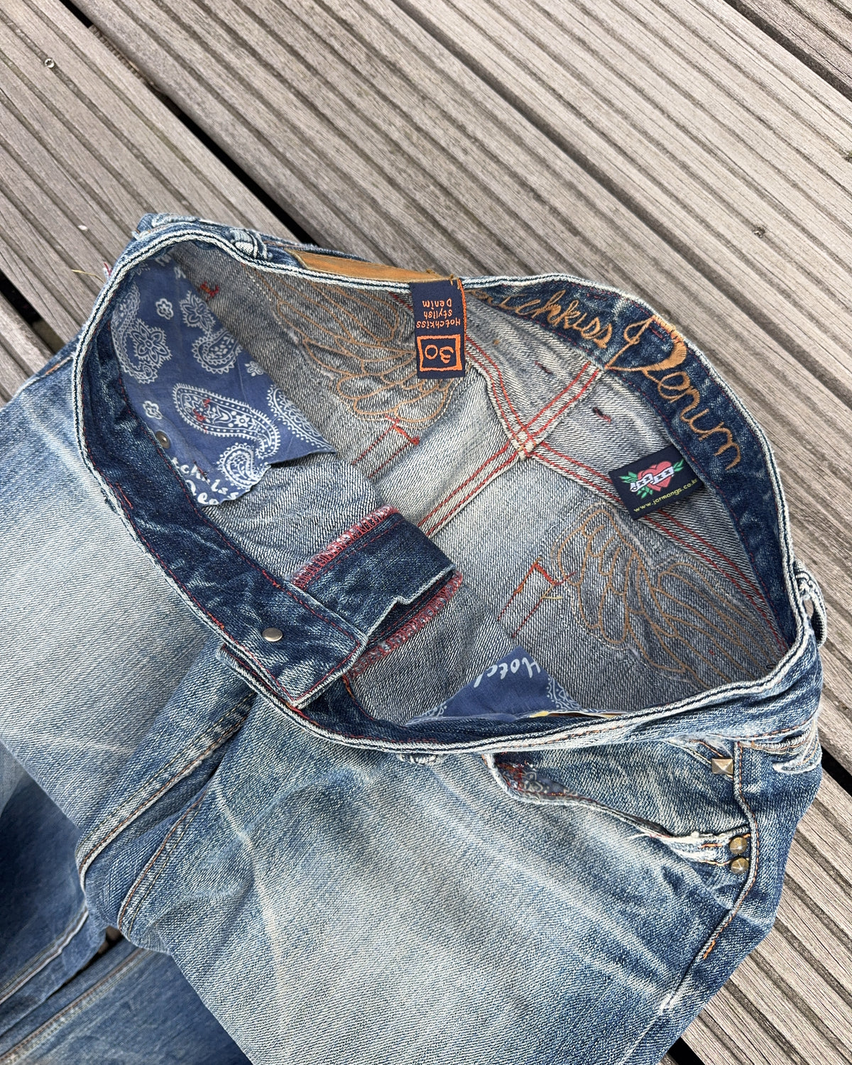 2000's Hatchkiss Denim Japanese Archive Baggy Jeans *very rare 33x30 (M)