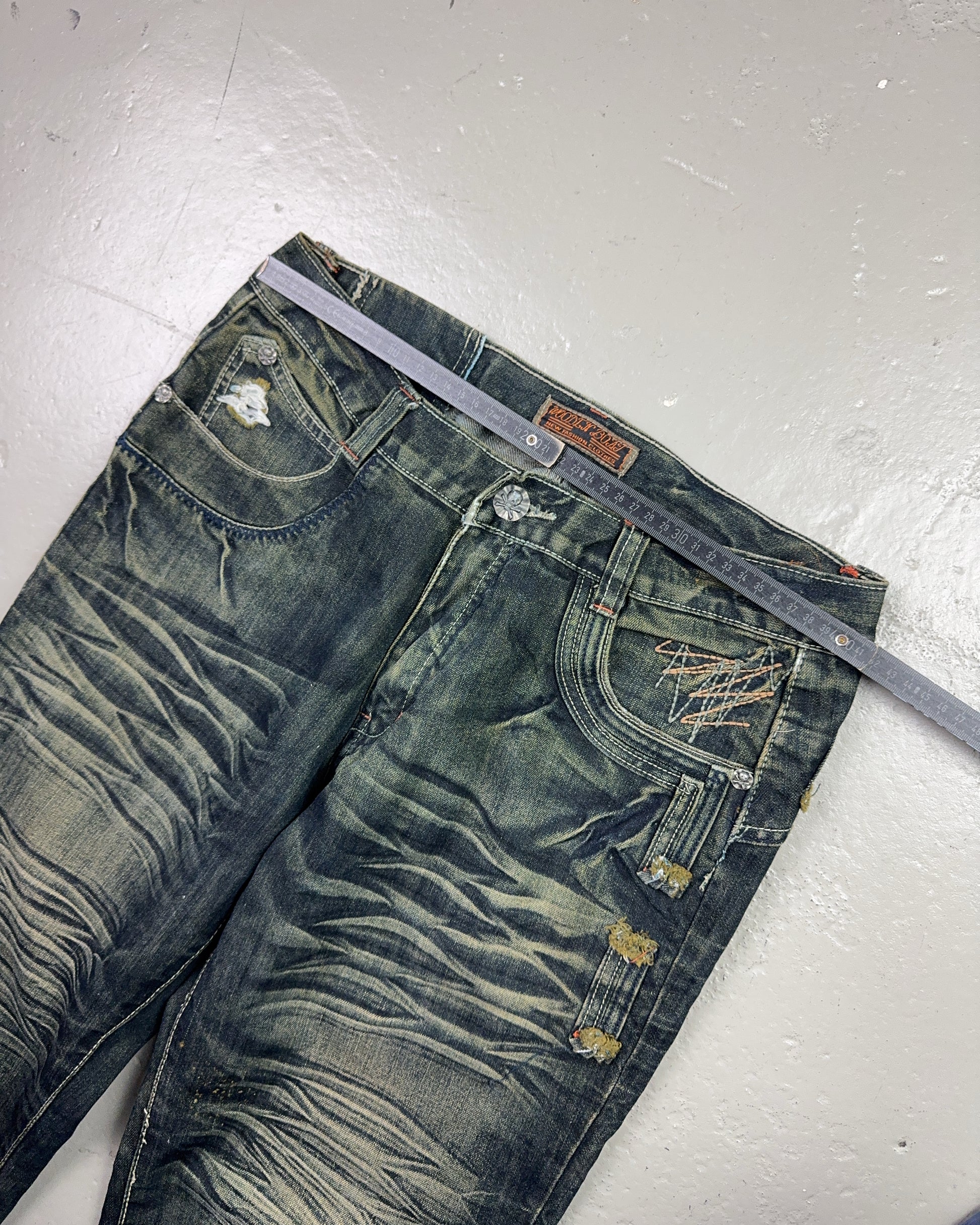 2000's Woodin' Japanese Straight/Baggy Jeans *rare 31x28 (M)