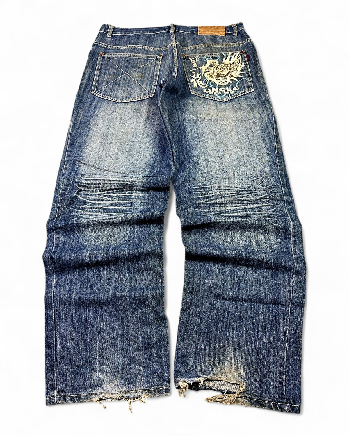 2000's Japanese Baggy Jeans *rare 36x32 (XL)