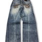 2000's Japanese Straight/Baggy Jeans Women's *rare 28x28 (S)