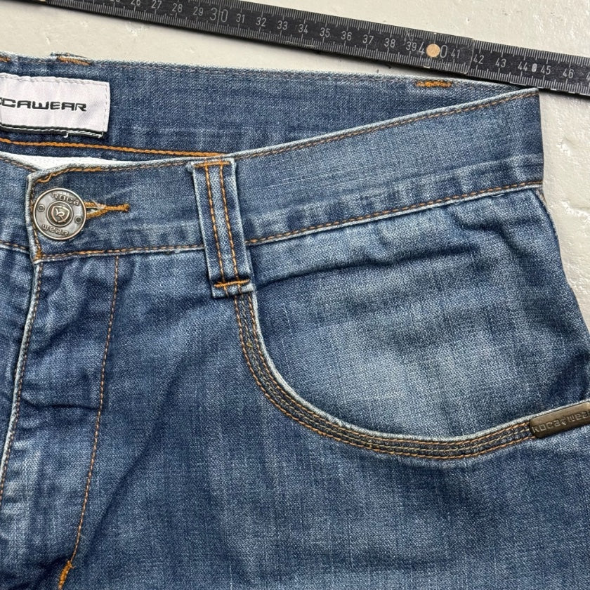 2000’s Rocawear Embroidered Hip Hop Baggy Jeans *very rare 36x36