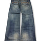 2000's Blue Way Japanese Baggy Jeans *rare 36x32 (XL)
