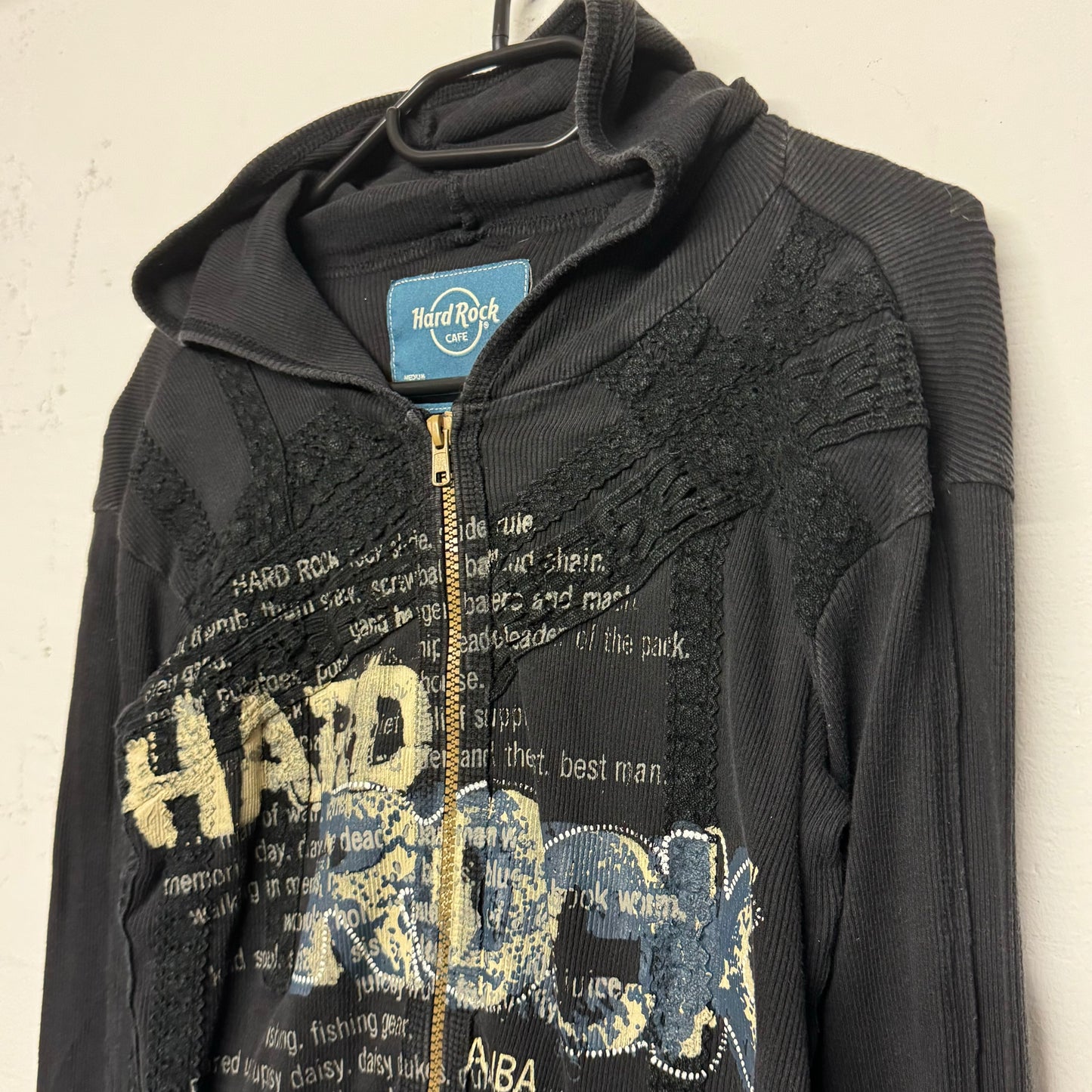 Y2K Hard Rock Zip Hoodie Women‘s *sehr selten (M)