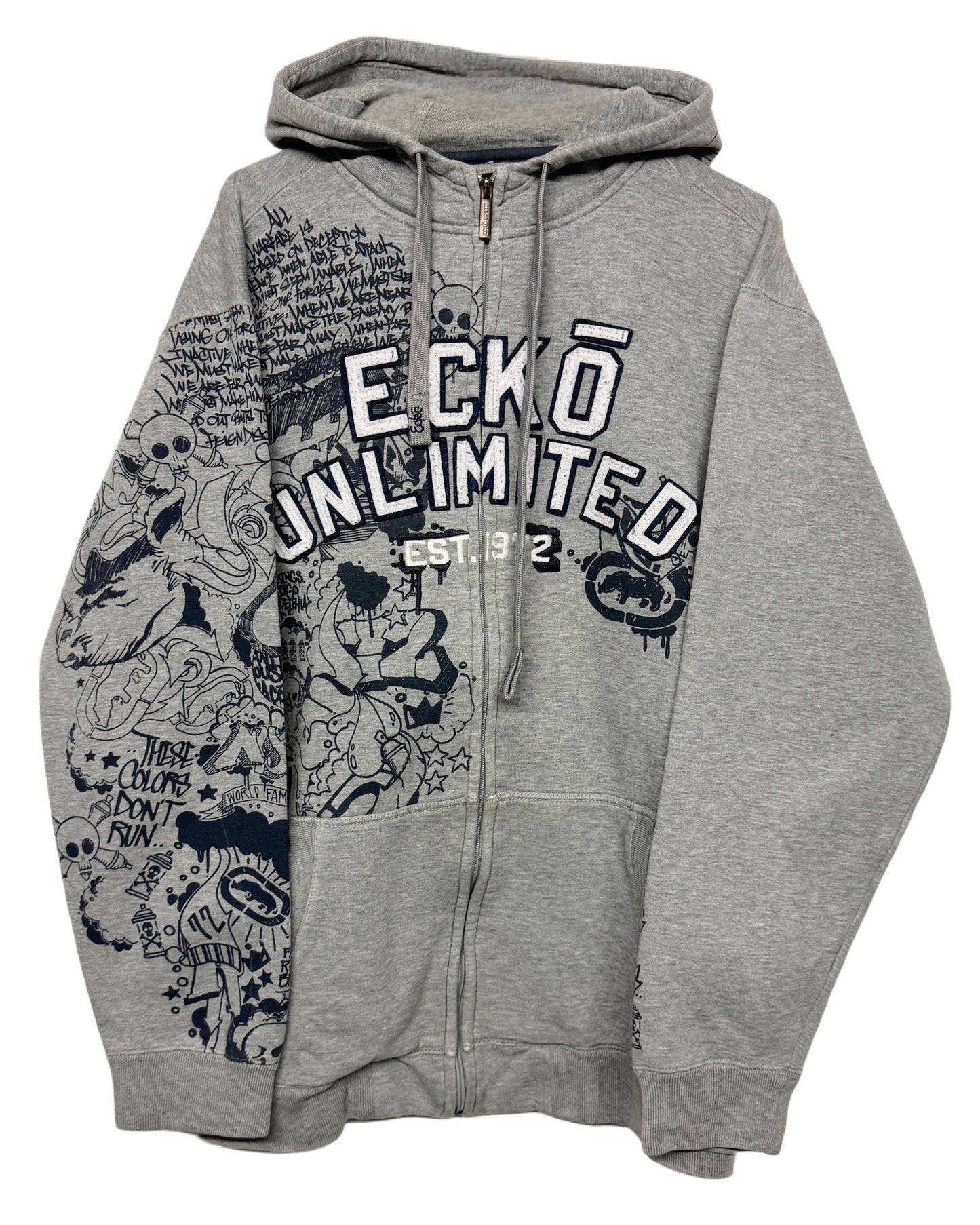 00‘s ECKŌ Unltd. Zip Hoodie Y2K/Vintage *sehr selten (XL)