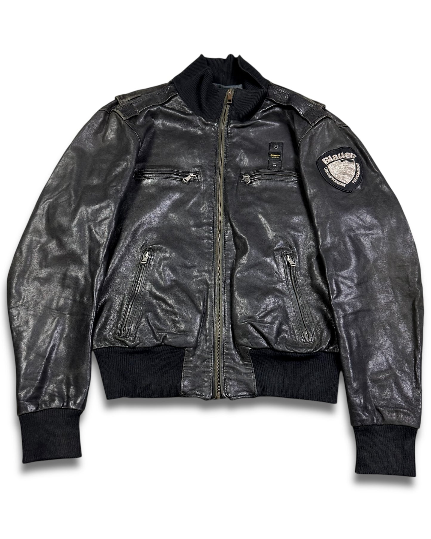 1990‘s Blauer U.S.A. Leather Jacket *very rare (L)