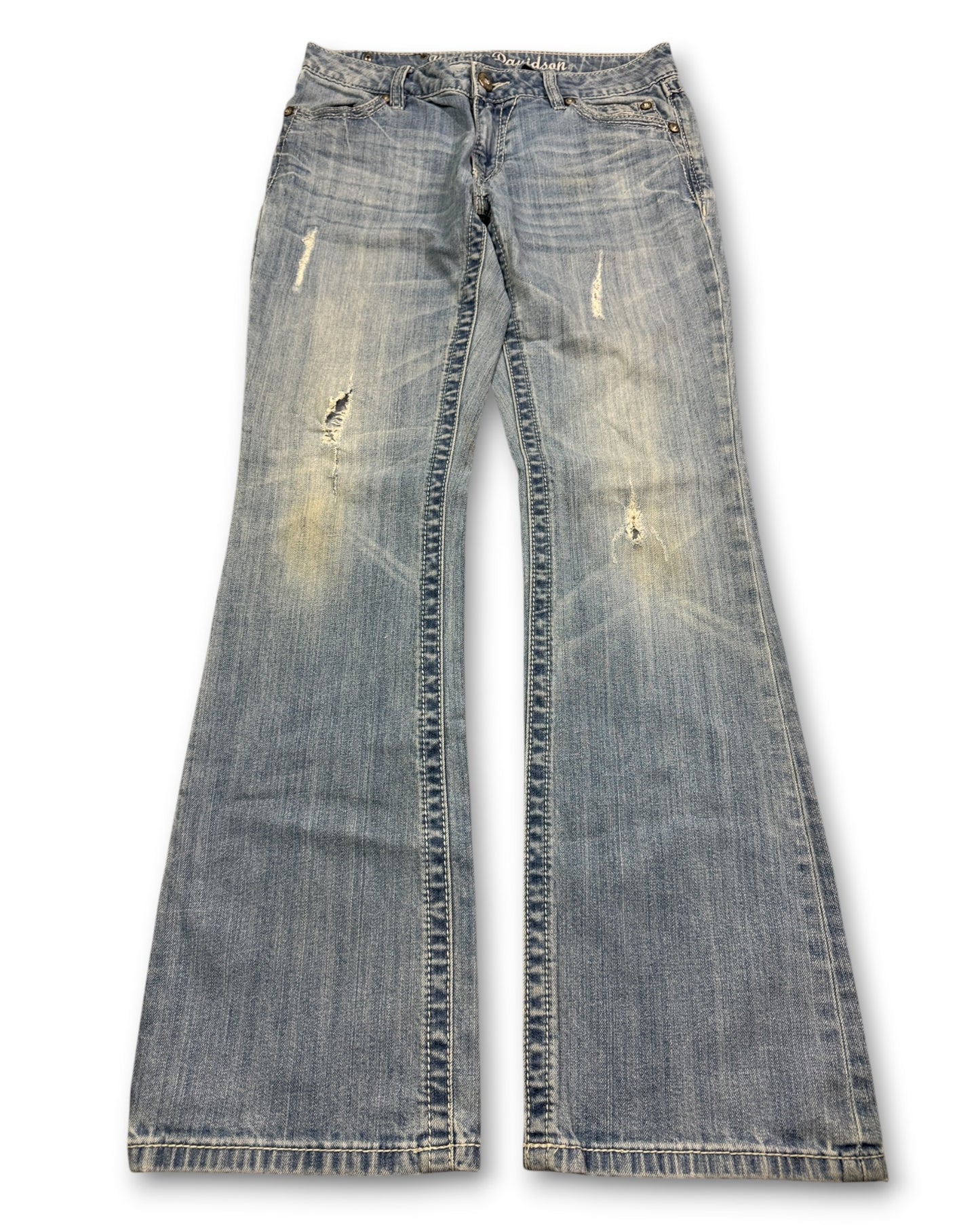 2000's Harley-Davidson Low Waist/Bootcut Jeans Women's *very rare 30x30 (M)