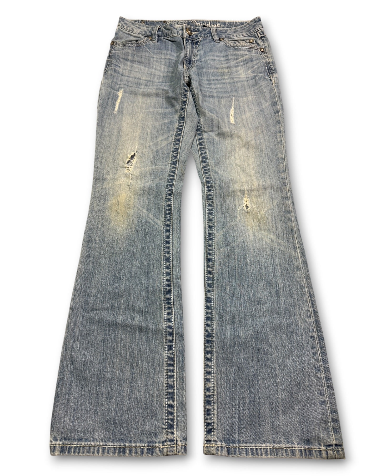 2000's Harley-Davidson Low Waist/Bootcut Jeans Women's *very rare 30x30 (M)