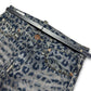 2000's Coandllu Straight Leo Print Jeans *rare 32x30 (M)
