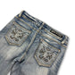 2000's Red Rivet Low Waist/Bootcut Jeans Women's *rare 26x30 (S)