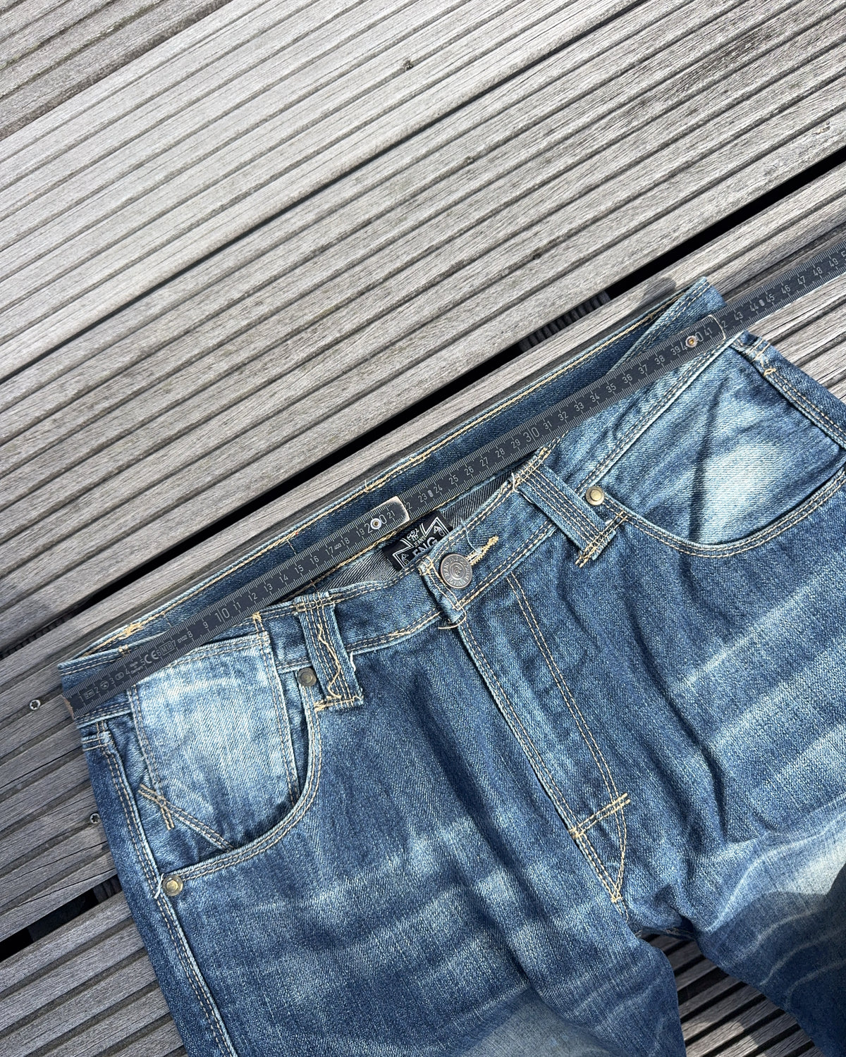2000's Eng Japanese Straight/Baggy Jeans *very rare 32x32 (M)
