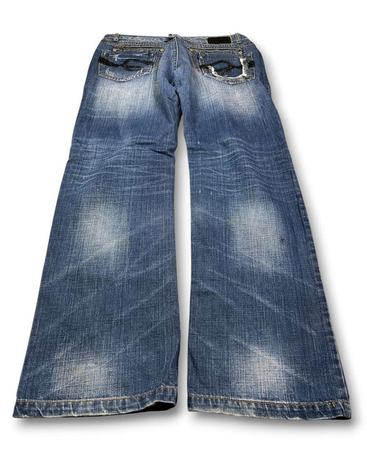 2000's Solberry Baggy Japanese Archive Jeans *very rare 36x32 (XL)