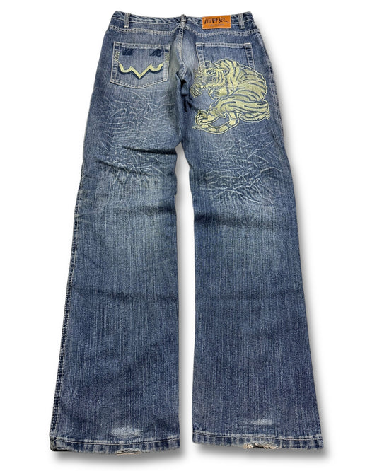 2000's XML Straight Japanese Jeans *rare 32x32 (M)