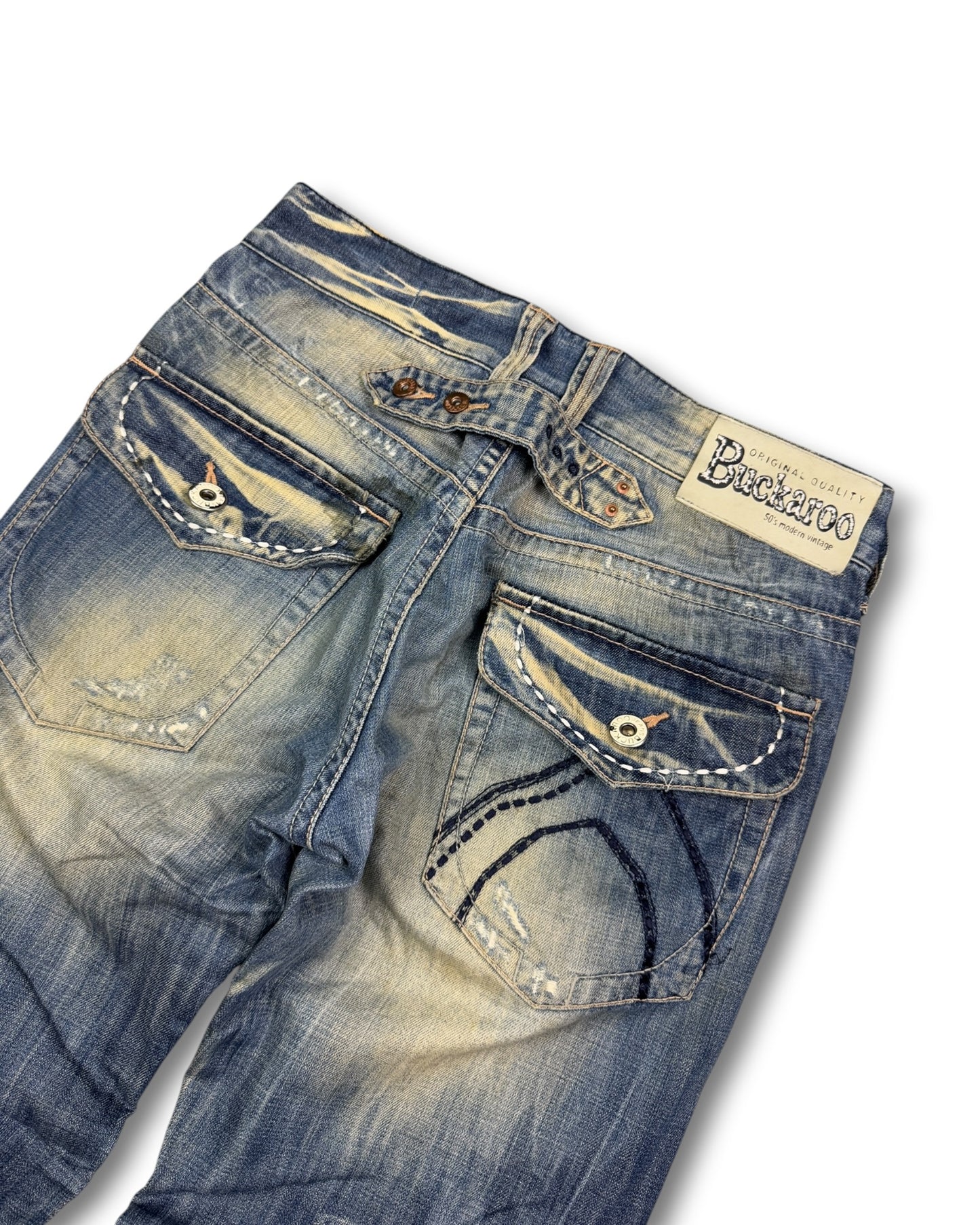 2000's Buckaroo Japanese Archive Baggy/Bootcut Jeans *very rare 32x32 (M)
