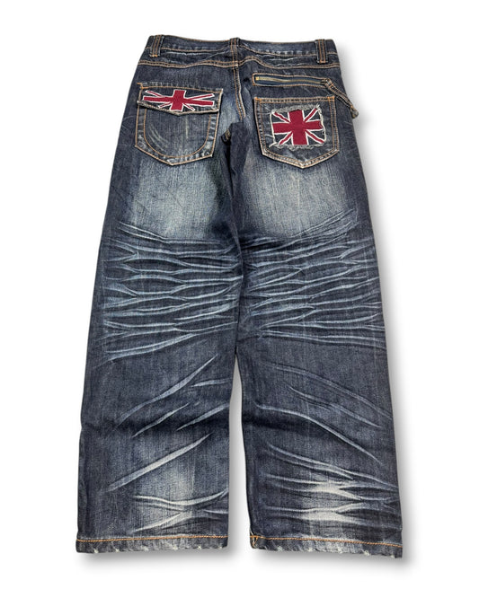 2000's Japanese Archive Straight/Baggy Jeans *very rare 26x26 (XS)