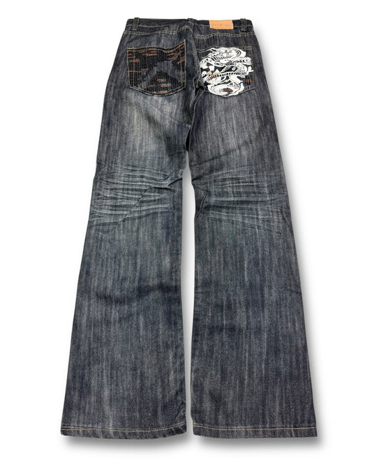 2000's Japanese Style Straight Jeans *rare 29x32 (S)