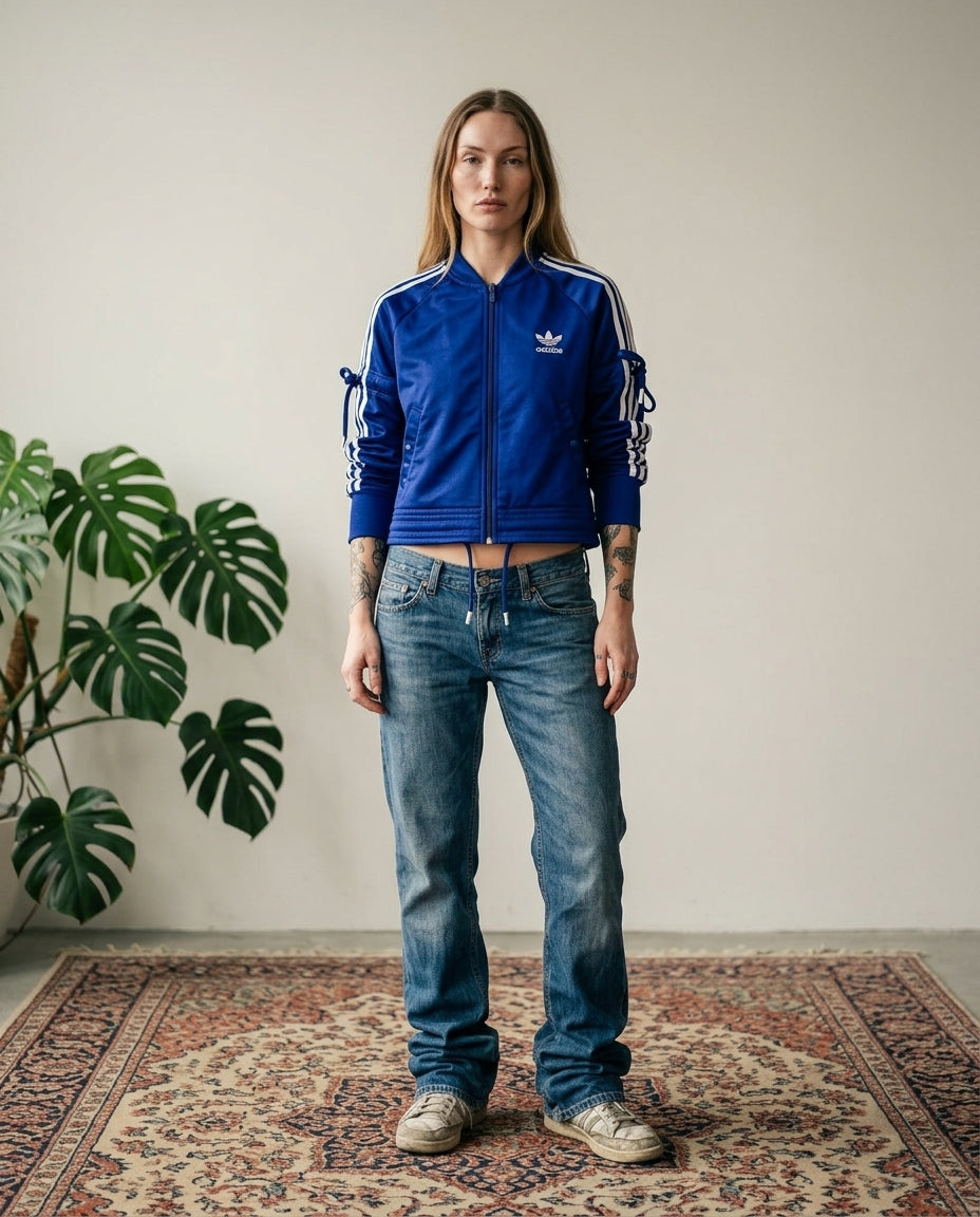 2000's Adidas Zip Hoodie Women's *rare (L)