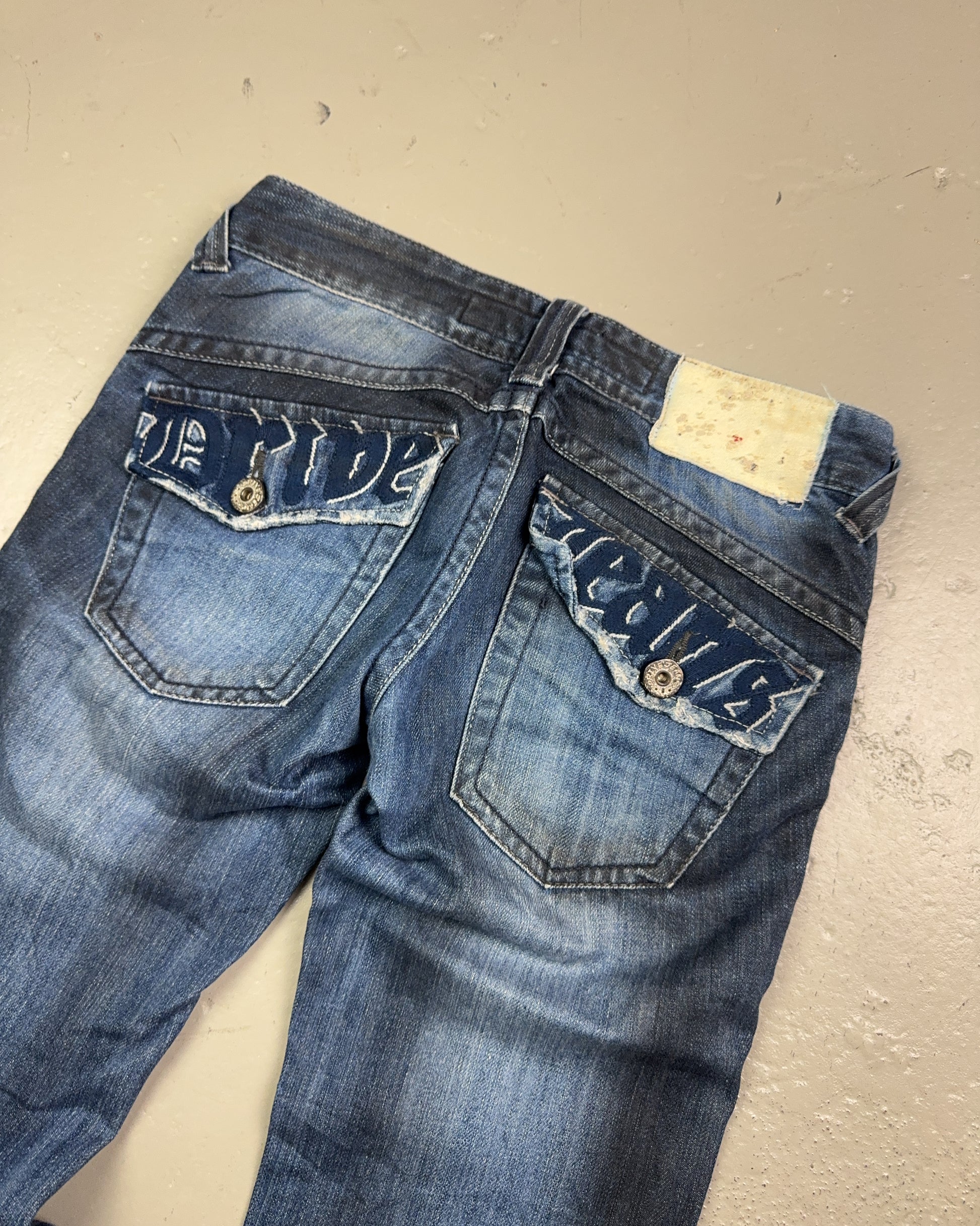 2000's Drive Korean Archive Low Waist/Bootcut Jeans Women's *very rare 28x32 (S)