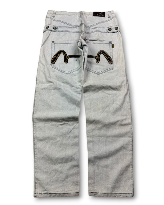 2000's Uniquan Straight/Baggy Japanese Jeans *rare 34x32 (L)