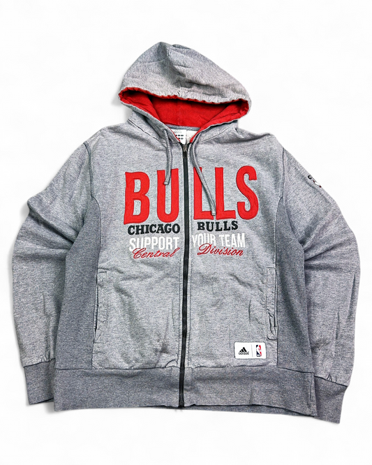 2000's Adidas Chicago Bulls Zip Hoodie *rare (L)