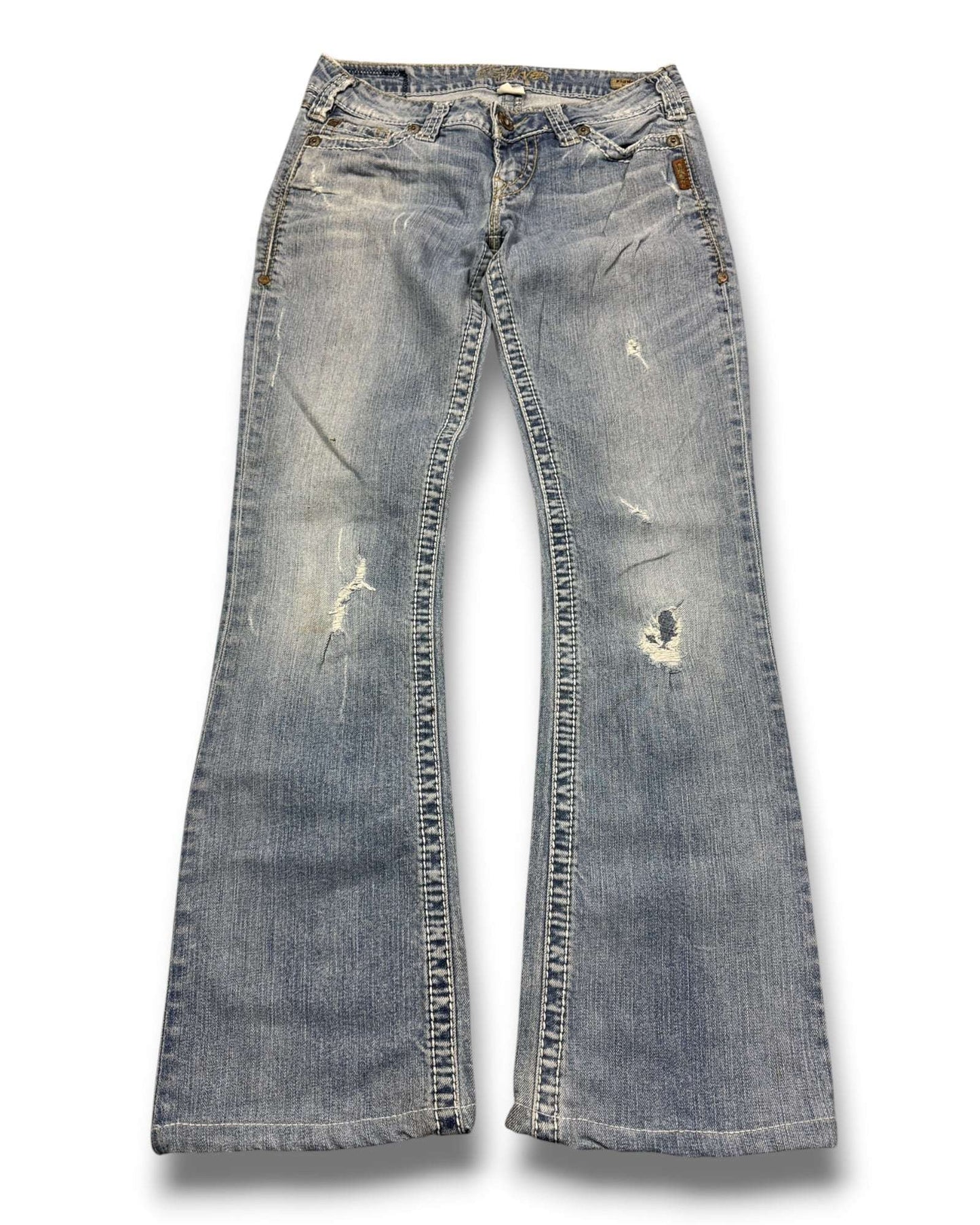 2000's Silver Low Waist/Bootcut Jeans Women's * W29 (M)