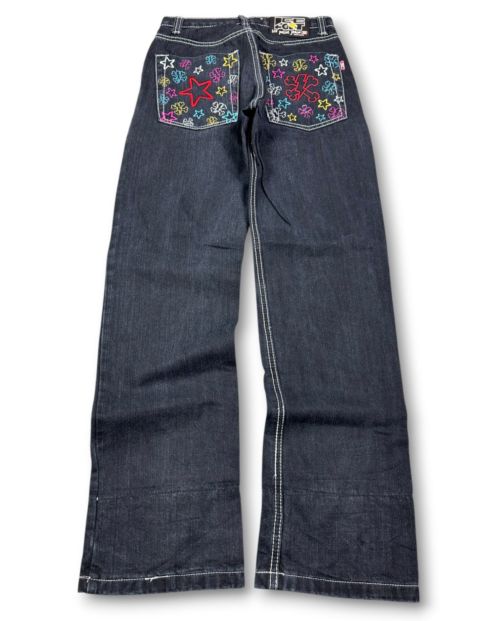 2000's Ice Point Straight/Baggy Jeans Women's *rare 26x30 (XS)
