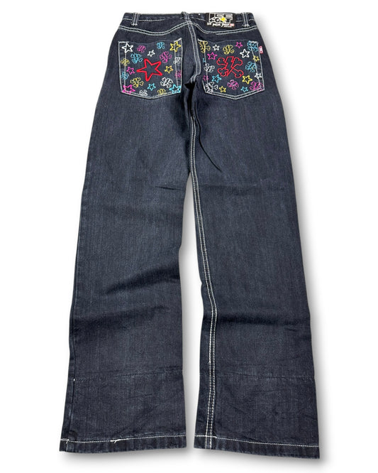 2000's Ice Point Straight/Baggy Jeans Women's *rare 26x30 (XS)