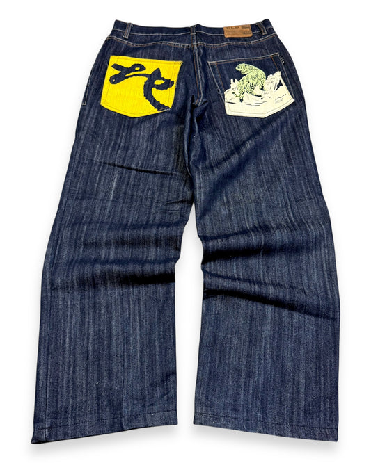 2000’s CLD Japanese Baggy Jeans *rare 32x30