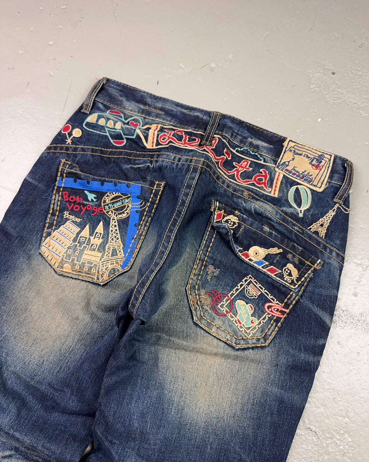 2000's Lollita Jeans Japanese Archive Straight/Baggy Jeans *very rare 32x28 (M)