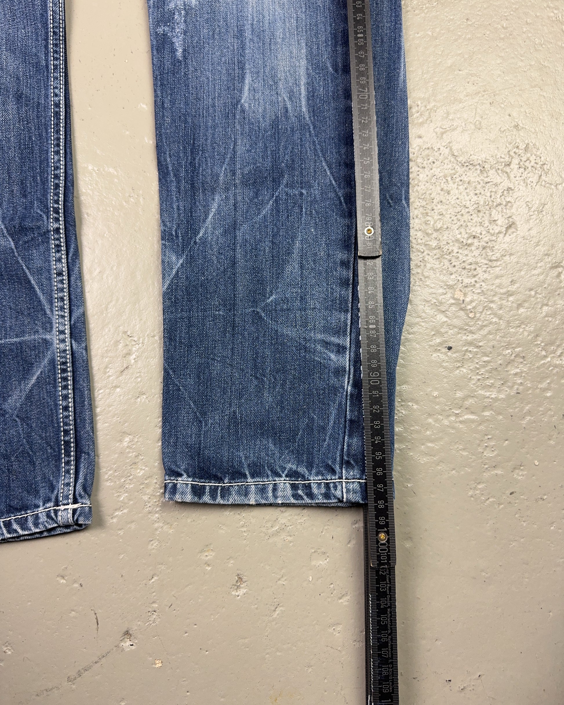 2000's Green Horse Japanese Slim/Straight Jeans *rare 33x30 (M)