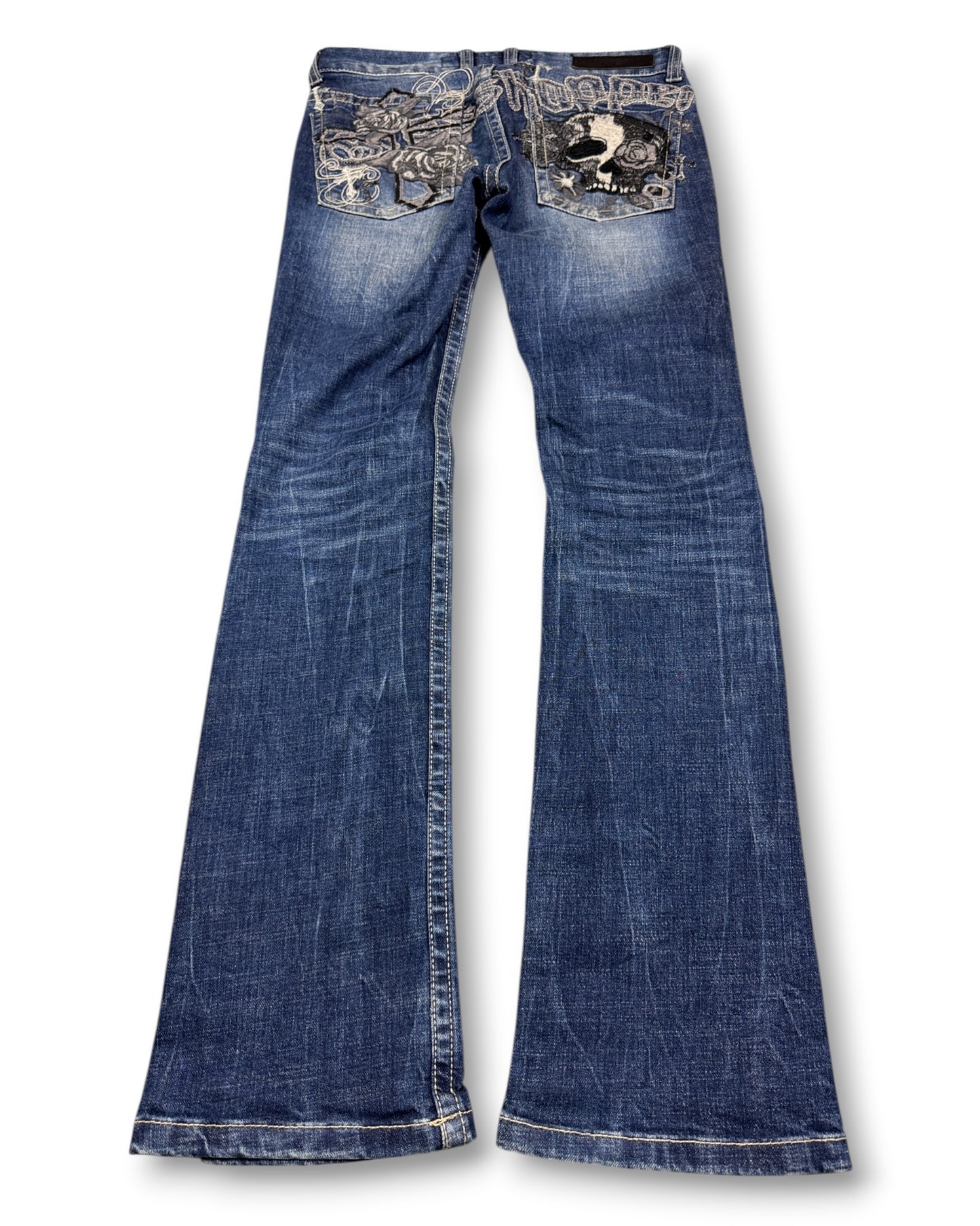 2000's Grasshopper Low Waist/Bootcut Japanese Archive Jeans Women's *very rare 28x28 (S)