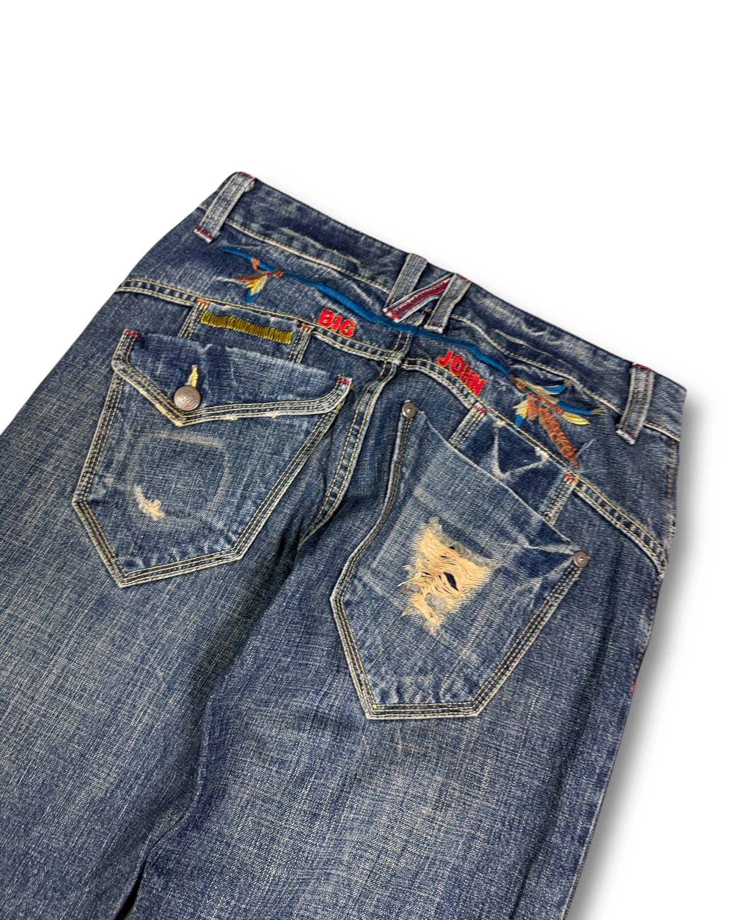 2000's Big John Straight/Baggy Japanese Jeans *rare 30x32 (M)