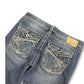 2000's Silver Low Waist/Bootcut Jeans Women's *rare 28x30 (S)