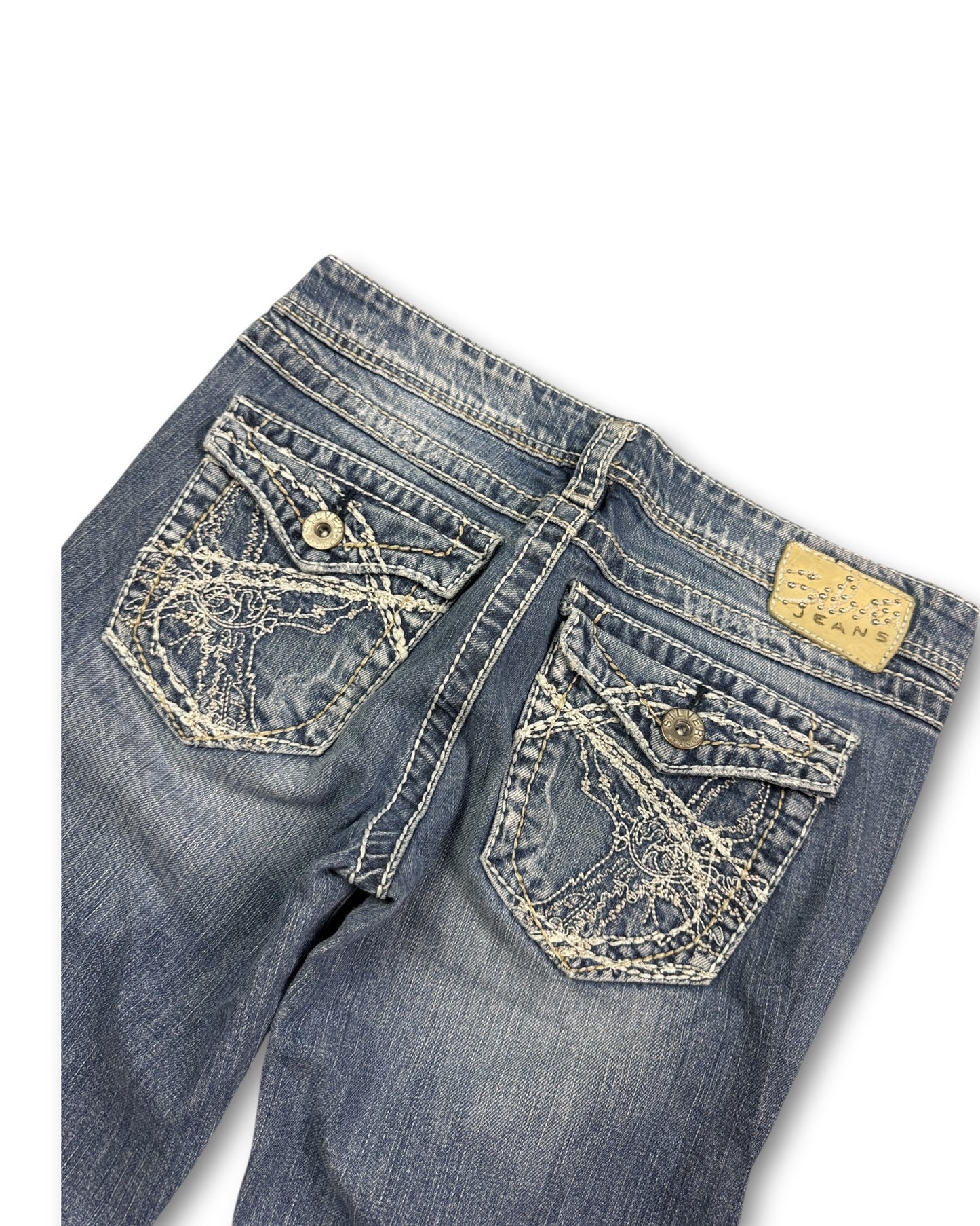 2000's Silver Low Waist/Bootcut Jeans Women's *rare 28x30 (S)