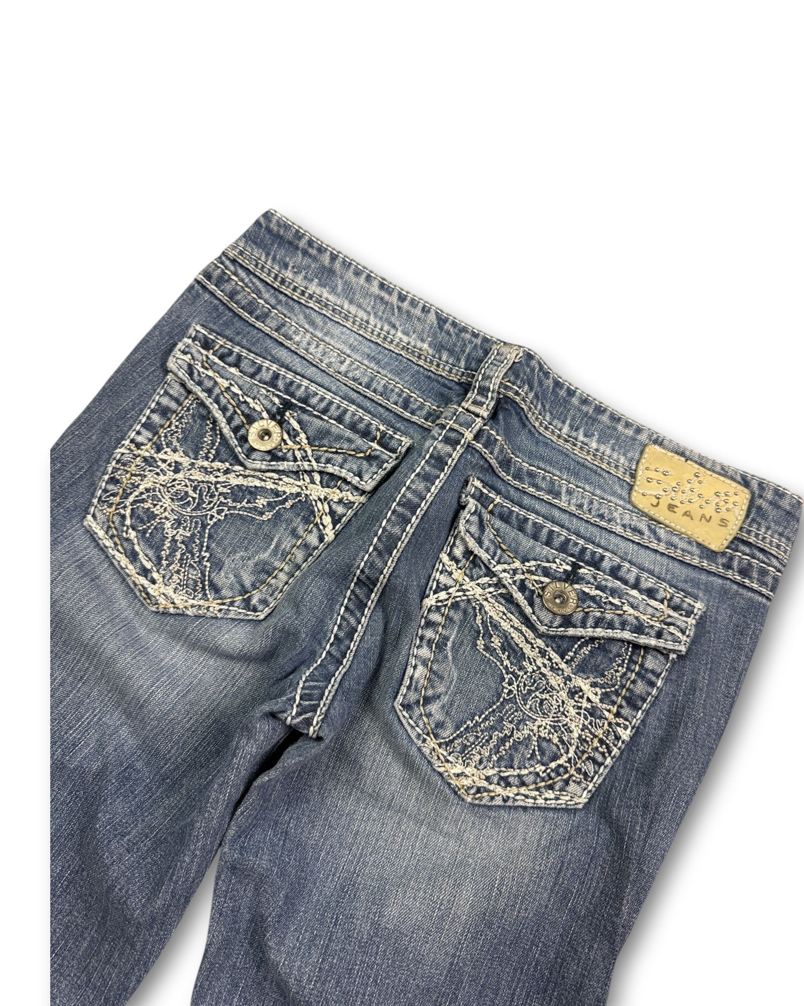 2000's Silver Low Waist/Bootcut Jeans Women's *rare 28x30 (S)