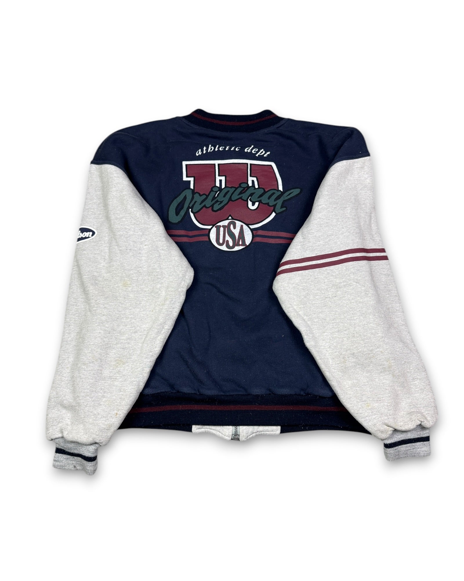 1990's Wilson 2in1 Reversible College Jacket *extremely rare (L)