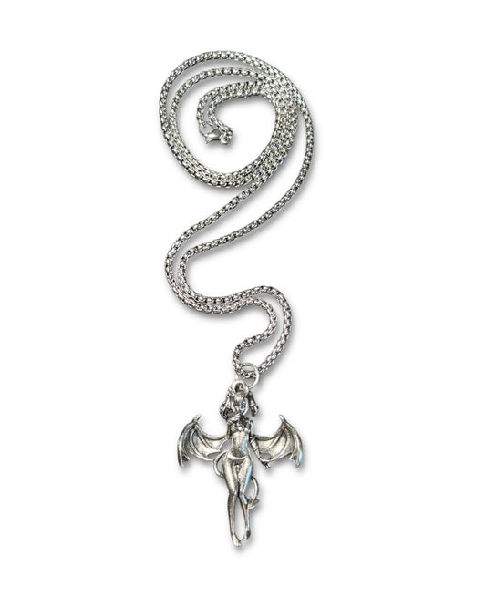 Demon Angel Stainless Steel Necklace