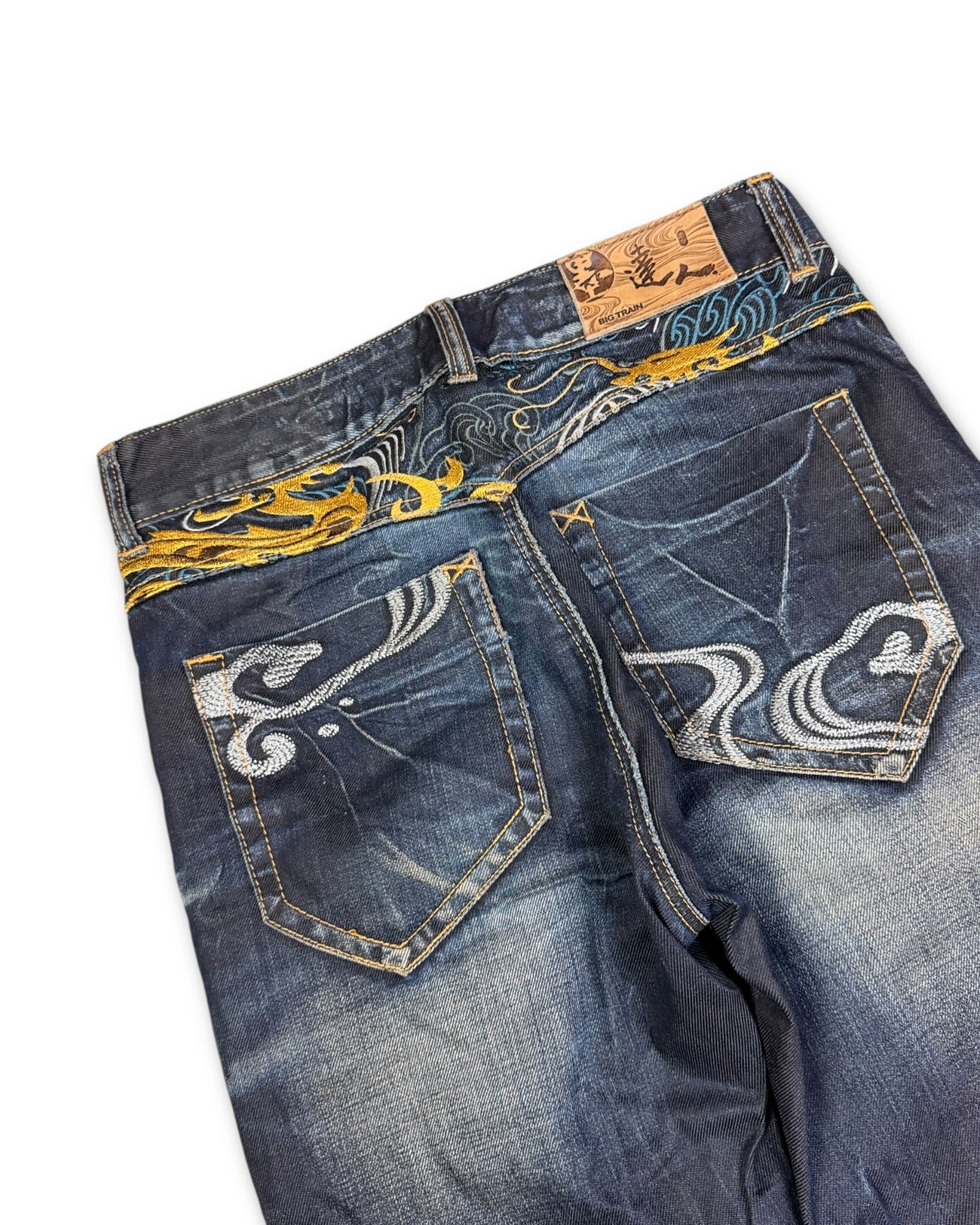2000's Big Train Japanese Baggy Jeans *very rare 30x30 (M)